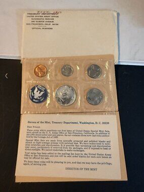 1965 PROOF SET.  The Coins are U.S. Mint Sealed in cello. 40% Silver
